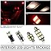 LEDpartsNow Interior LED Lights Replacement for 2011-2017 KIA Optima Accessories Package Kit + Reverse + License Plate (12 Bulbs), RED