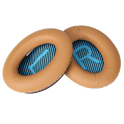 Valefod Replacement Ear Pad Foam Cushion for Bose QuietComfort 2 15 25 Headphones, Ear Cushion for Bose QC2 QC15 QC25 AE2 AE2i (Brown)