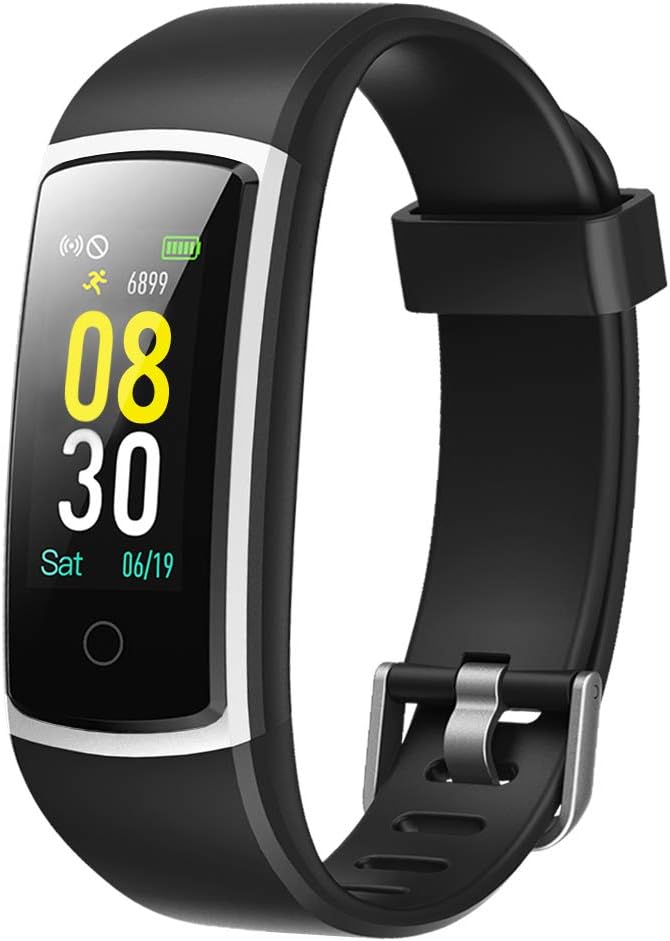 YAMAY Fitness Tracker,Fitness Watch with Blood Pressure Watch Heart Rate Monitor Smart Watch IP68 Waterproof Pedometer Watch Activity Tracker Watch Step Counter Sleep Monitor for Kids Women Men