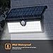 Sunix Foldable Solar Lights Outdoor 58 LED, Motion Sensor IP65 Waterproof Solar Lights, Solar Security Light, LED Camping Lights for Driveway, Patio, Yard, Garden, Camping, House (2 Pack)