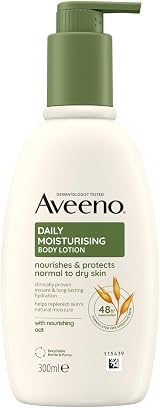 Aveeno Daily Moisturising Body Lotion 300ml Sensitive Dry Skin Oat Hydration view 1