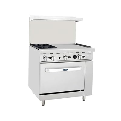 Atosa ATO-2B24G 36" Gas Range with Griddle