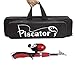 Portable Fishing Tackles Suit with Fishing reel ,Fishing rod/ pole, Fishing Bag , Spinning Travel Set Piscator Zone Fishing Kit Contains 3Pieces (black/red fishing tackles suit)