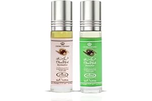 Al-Rehab Choco Musk Marshmallow & Pistachio 6ml (0.2 oz) | Sweet Gourmand Fragrance | Chocolate, Vanilla, Fruity & Nutty Scents | Long-Lasting Roll-On Fragrance Oils (Bundle)