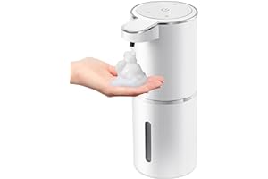 Gotofine Automatic Foaming Soap Dispenser, 4-Level Adjustable Foam, Wall Mount, USB Rechargeable, 12.8oz/380ml, Touchless Hand & Dish Soap Dispenser for Bathroom, Kitchen, Hotel, Restaurant