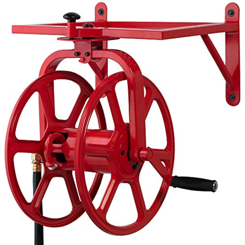 Liberty Garden 713 Revolution Multi-Directional Hose Reel, Red