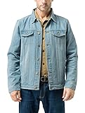 ZSHOW Men's Casual Denim Jacket Slim Jeans Jacket