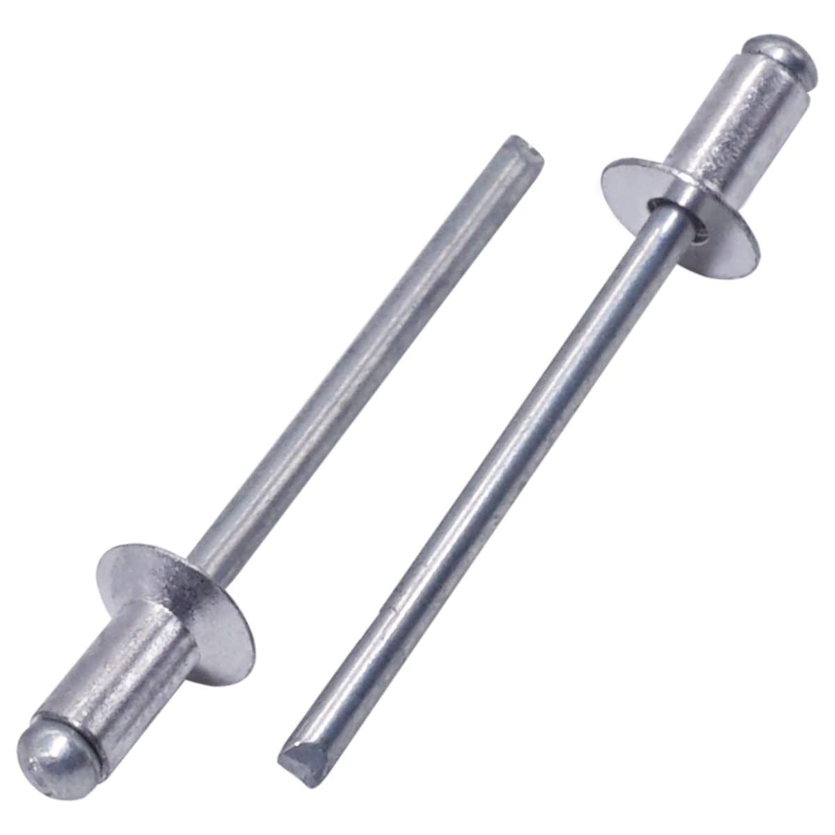 SKIR'CO (100 pcs) Countersunk Aluminium Blind Rivets 4.0 x 8 mm, Steel Mandrel, Pop Rivets