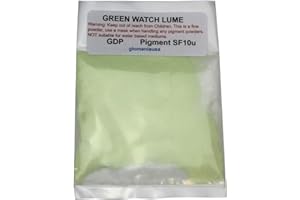 GLOMANIA Glow in The Dark Powder Green Watch Lume Pigment 10 Grams