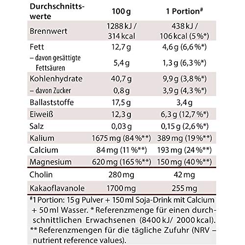 Dr. Jacobâs Flavochino 450 g Dose I zart-herbes Kakaogetränk I mit Kakaoflavanolen für eine gesunde Durchblutung¹ I mit Mineralstoffen für Nerven² und Blutdruck³ I ohne Zuckerzusatz – Bild 5