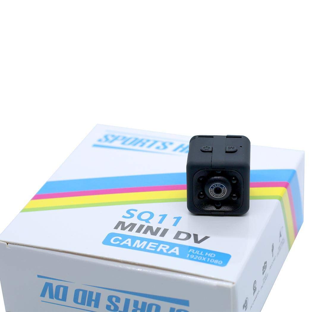 mekolen Mini SQ11 HD Camera - 1080P HD Pixel Outdoor Portable Sports Camera Spy Cameras DV Video Recorder Motion Detection Security Camera,Black