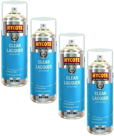 Hycote XUK0232 High Gloss Clear Lacquer 400ml X4 - Motor World