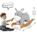 labebe Child Rocking Horse Toy, Stuffed Animal Rocker Toy, Infant Zebra Rocker Toy for 1-3 Years, Kid Rocking Horse/Zebra Rocking Horse/Toddler Rocking Horse/Rocker Ride Animal/Plush Rocking Horse
