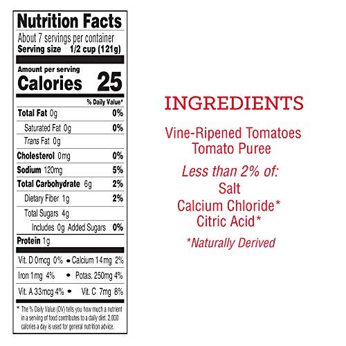 Redpack Whole Peeled Plum Tomatoes in Puree, 28oz Can (Pack of 12)