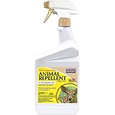 Bonide Hot Pepper Wax Animal Repellent, 32 oz Ready-to-Use Spray for Deer, Squirrels, Rabbits in Lawn & Garden