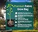 Ruckus Creations Reusable Heavy Duty Grow Bags, Thickened Nonwoven Fabric Plant Pots (5-Pack)thumb 2