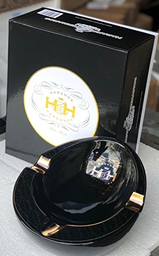 H&H Insignia Collection - Black Oval - Cigar Ashtray - Thumbnail 5