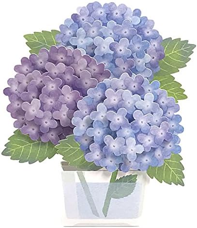 Amazon Co Jp 初夏カード 切り花あじさい P4956 サンリオ 紫陽花 アジサイ 立体カード 初夏から夏のグリーティングカード Zr 文房具 オフィス用品