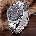 LONGBO Unique Business Wristwatches Fashion Stainless Steel Starp Sport Miliatry Analog Quartz Watch For Men - 80132 Black