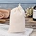 Tatuo 200 Pack Muslin Bags Burlap Drawstring sachet Bags Multipurpose Canvas Linen Pouch for Tea Jewelry Wedding Party Favors Storage