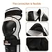 RIDBIKER 1 Pair of Motorcycle Knee Protector,Movable Knee Shin Guard PadsAdjustable Knee Cap Pads Protector Armor for Motorcycle Cycling Racing,Black