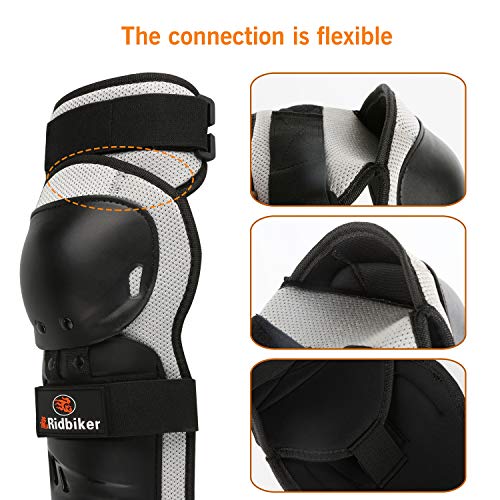 image for RIDBIKER 1 Pair of Motorcycle Knee Protector,Movable Knee Shin Guard P