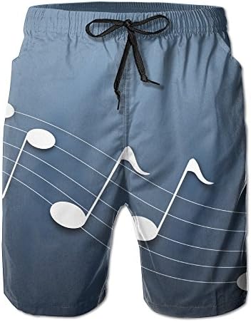 Summer Beach Music Men's Casual Soft Breathable Beach Pants Shorts Short Pants Drawstring Waist Beach Walk Shorts Beach Shorts Swimming Pants With Pockets