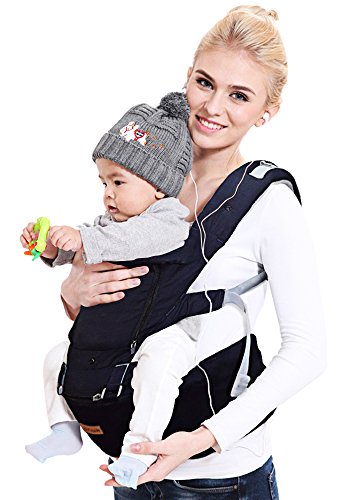Ergonomic Baby Carrier with Hip Seat for Girls/Kids,Baby Backpack
Carrier Toddler 6 Comfortable & Safe Positions, 48" Maximum Adjustable
Waistband, Perfect for Alone Nursing and Hiking (Dark Blue) Ergonomic Baby Carrier with Hip Seat for Girls/Kids,Baby Backpack
Carrier Toddler 6 Comfortable & Safe Positions, 48" Maximum Adjustable
Waistband, Perfect for Alone Nursing and Hiking (Dark Blue)