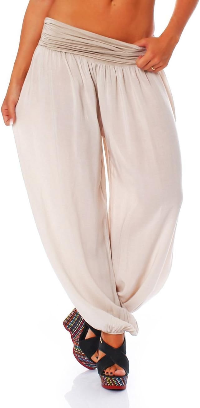 Candy Clothing Ladies Women Italian Lagenlook Plain Cotton Trousers Pants Boho Harem Ali Baba Trouser Pants Joggers