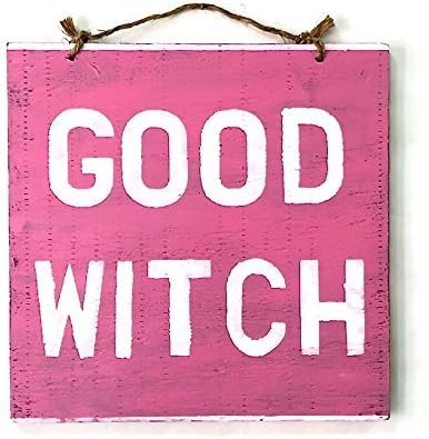 Good Witch Hand-Painted Wood Sign