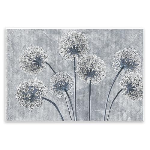 Stupell Industries Blue Onion Flowers Wall Plaque Art design by Sophie 6, 13 x…