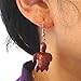 Hawaiian Jewelry Koa Wood Honu Turtle Dangle Pierce Earrings