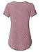 Vinmatto Women's Short Sleeve V Neck Blouse Top Tunic Shirt