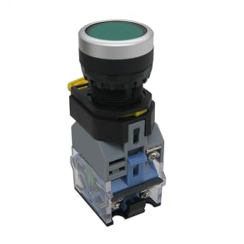 Amazon Twtade 22mm 10a 440v 1no 1nc Dpstグリーンセルフロックプッシュボタンスイッチ グリーンled付きプッシュボタンスイッチ照明電圧110v 保証3年 La38 11dnzs G 押しボタンスイッチ 産業 研究開発用品 通販