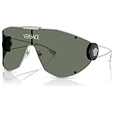 Versace VE2268 64MM Shield Sunglasses For Men +BUNDLE with ACCESSORY EYEWEAR KIT