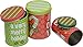Christmas nested Cookie candy Tins for treats, small sizes, tall and round, 3 sets of 3, set of 9 holiday tins