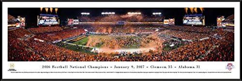 Clemson Tigers - 2016 College Football National Champions - Blakeway Panoramas College Sports Posters with Standard Frame