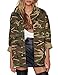 Irisie Women Military Camo Lightweight Long Sleeve Jacket Coat(S,Army Green)