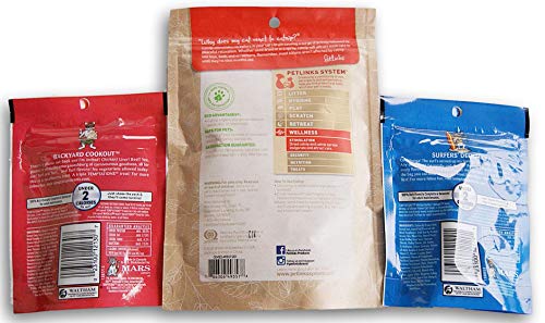 Jumping Daisy Holiday Christmas Kitty Cat Stocking Gift Filled with Treats - Certified Organic Catnip, Two Cat Toys, Two Temptations Treat Bags - Thumbnail 2