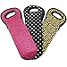 Wine Tote Carrier Bag/Purse For Champagne, Wine, Water Bottles (Party Designs)