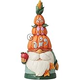 Enesco Jim Shore Heartwood Creek Harvest Pumpkin Hat Gnome Figurine, 6.1 Inch, Multicolor