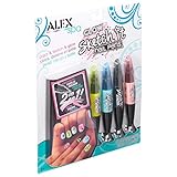 Alex Spa Glow Sketch It Nail Pens Girls Fashion Activity