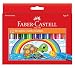 Faber-Castell Jumbo Broad Line Markers - 12 Colored Markers - Non-Toxic Supplies for Kids