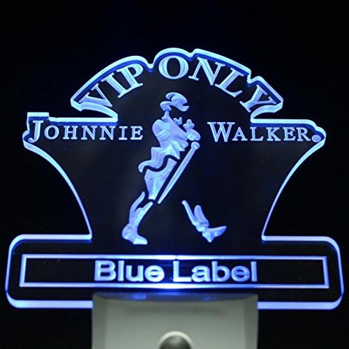ws0019 VIP Only Johnnie Walker Blue Label Day/ Night Sensor Led Night Light Sign