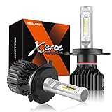 SEALIGHT H4 LED Headlight Bulb 9003 LED High/Low Beam Bulbs Fanless 6000K Cool White 12 CSP Chips