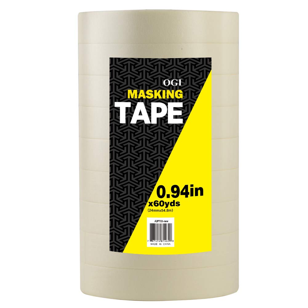 OGI General Purpose Masking Tape for Production Painting, 0.94-Inch by 60-Yard, 9-Pack: Industrial & Scientific