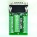 CZH-LABS Slim Right Angle D'sub Header Breakout Board, Terminal Block DSUB Connector Module (DB26HD Male)