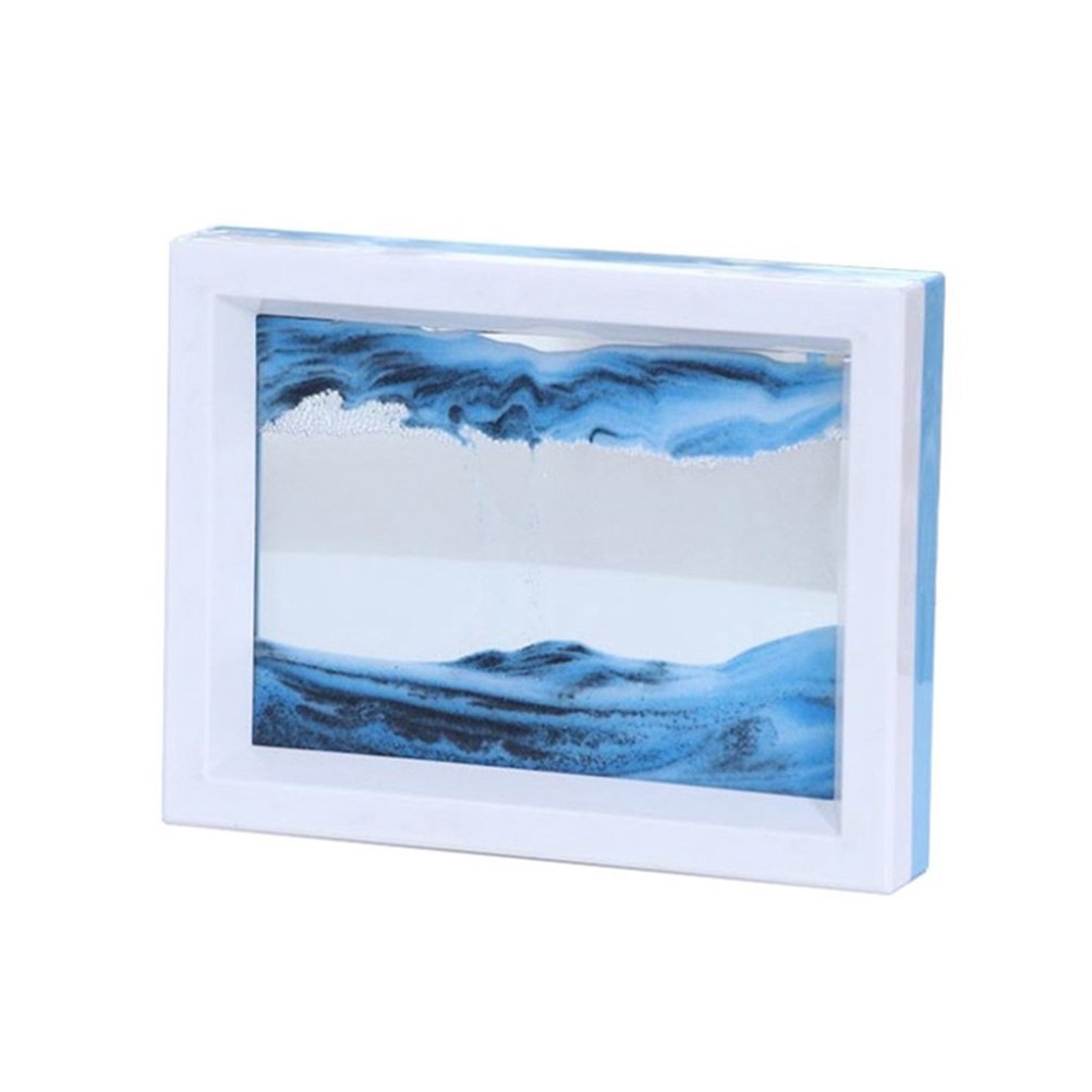 STOBOK Moving Sand Art Picture 3D Sand Draw Desk Table Decoration for Home Office