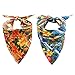 Dog Bandana with Hawaii Style - 2 Pack Triangle Dog Head Scarf Holiday Bandana Accessories for Small to Large Pet