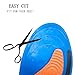 Gel Sports Orthotic Insoles for Shock Absorption, Heel Protection, Plantar Fasciitis Relief, Men and Women Shoes Insole (Blue,5-10,1 Pair)